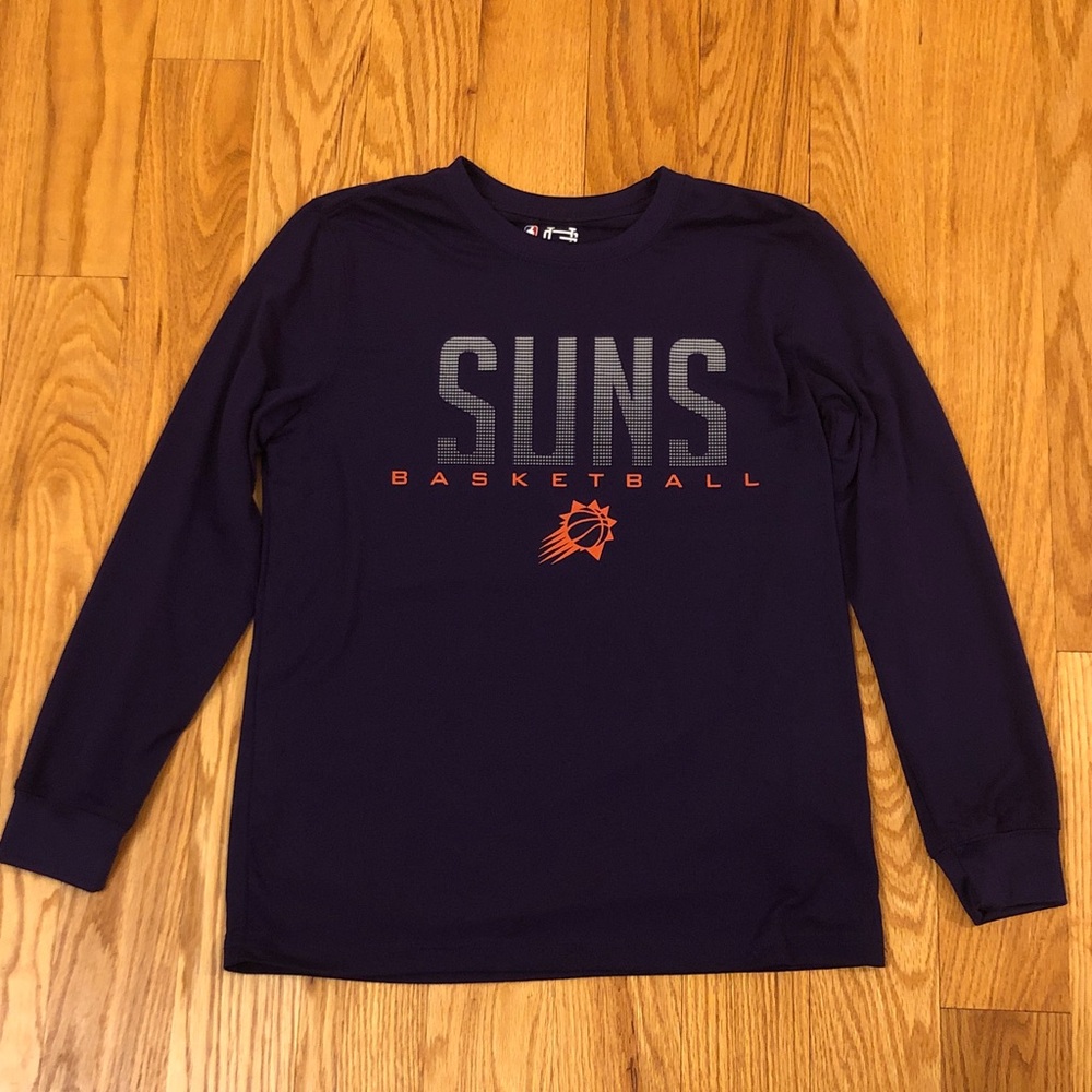 NBA Ultra Game Kids Suns Basketball Long Sleeve Shirt Size 10-12